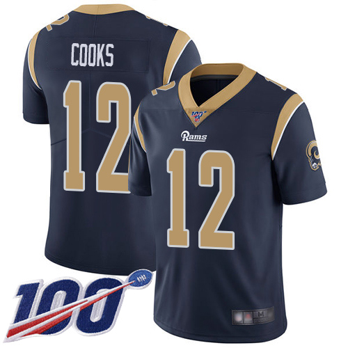 Los Angeles Rams Limited Navy Blue Men Brandin Cooks Home Jersey NFL Football #12 100th Season Vapor Untouchable->youth nfl jersey->Youth Jersey